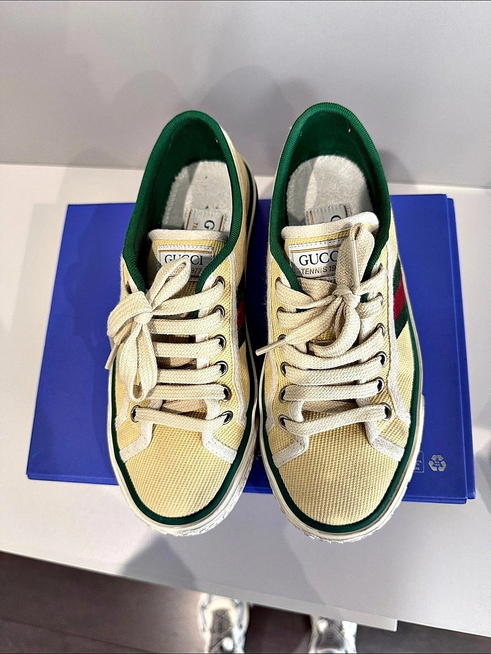 Gucci Tennis 1977 Yellow Canvas Sneaker